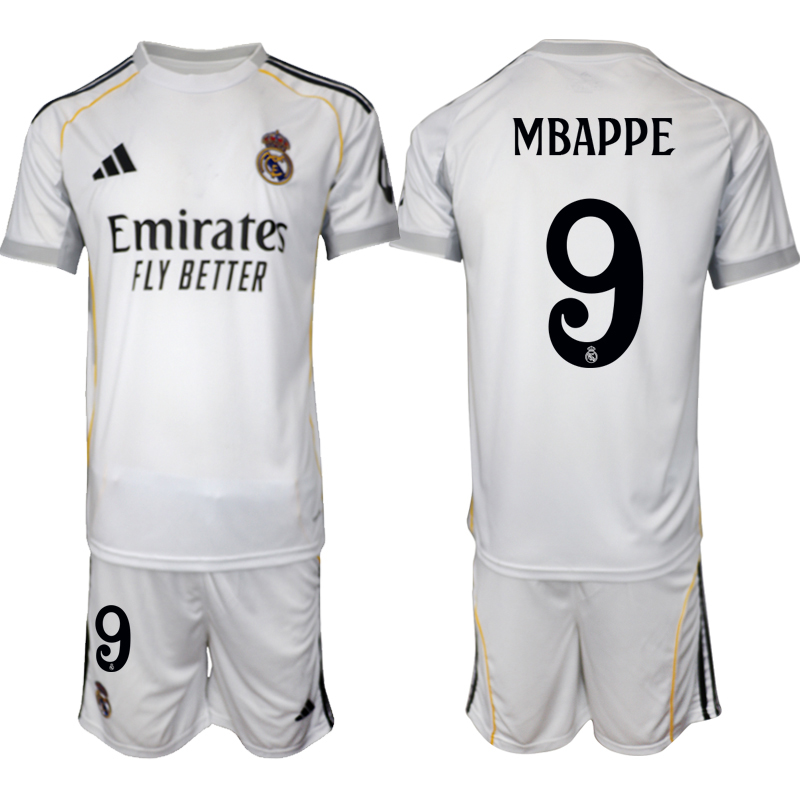 Men 2025-2026 Club Real Madrid home White #9 Soccer Jersey->customized soccer jersey->Custom Jersey